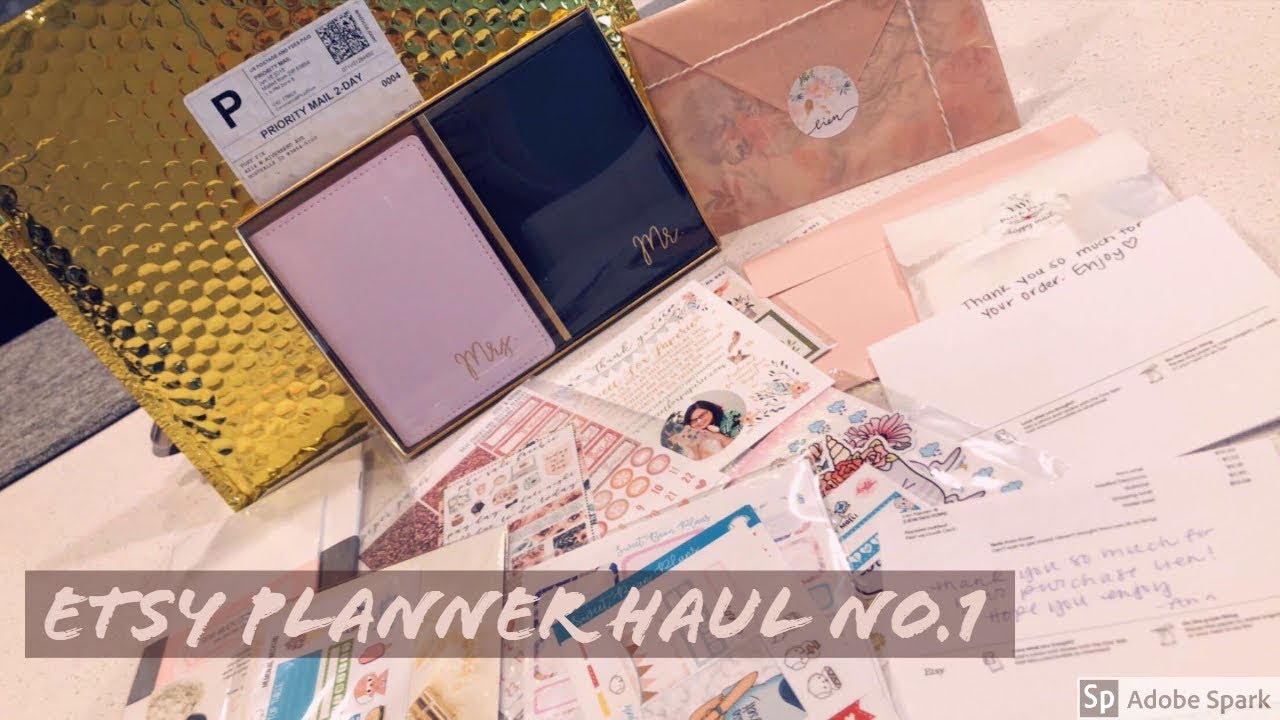 ETSY PLANNER HAUL NO.1 // PLANWITHLIENN