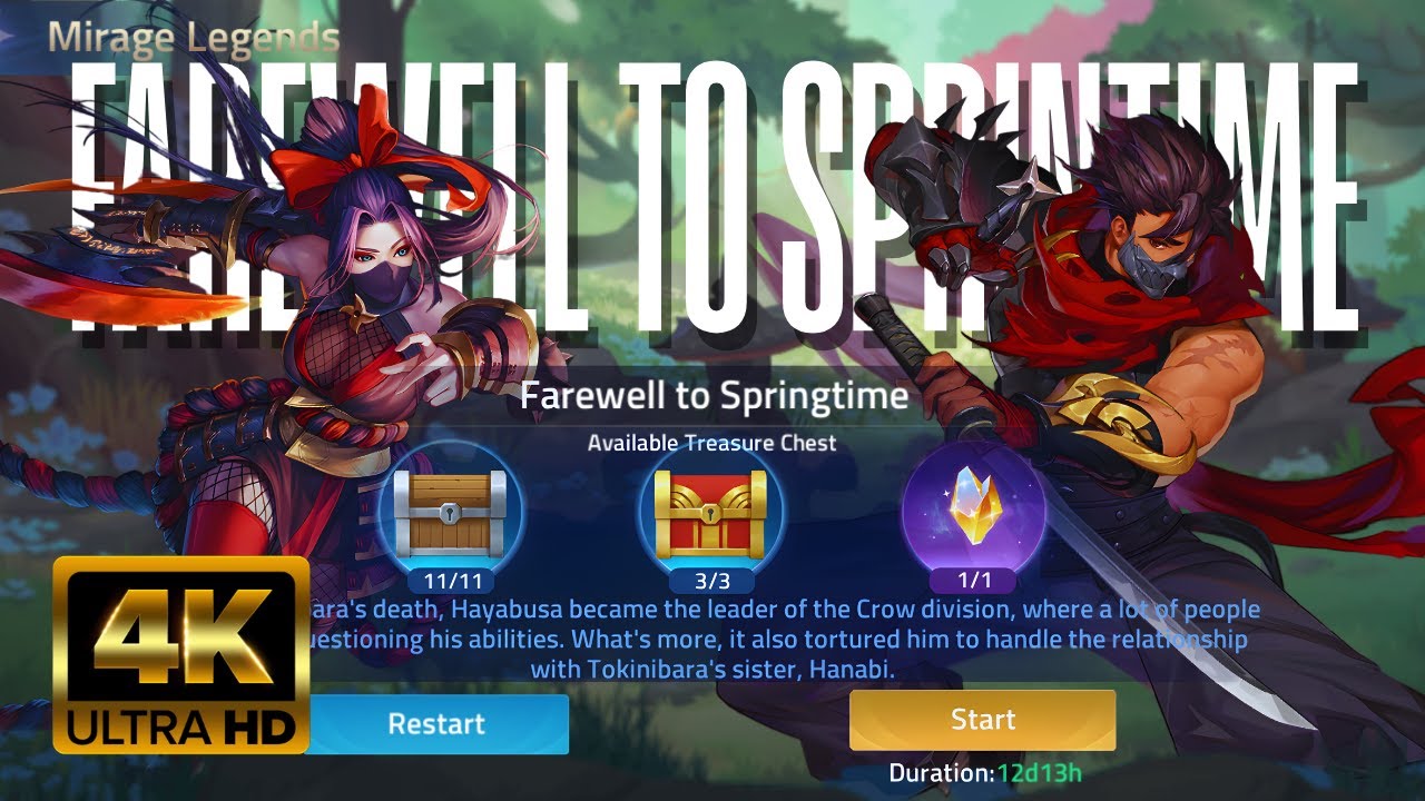 EASIEST Clear! Mirage Legends (Farewell to Sprintime) Walkthrough | Mobile Legend: Adventure