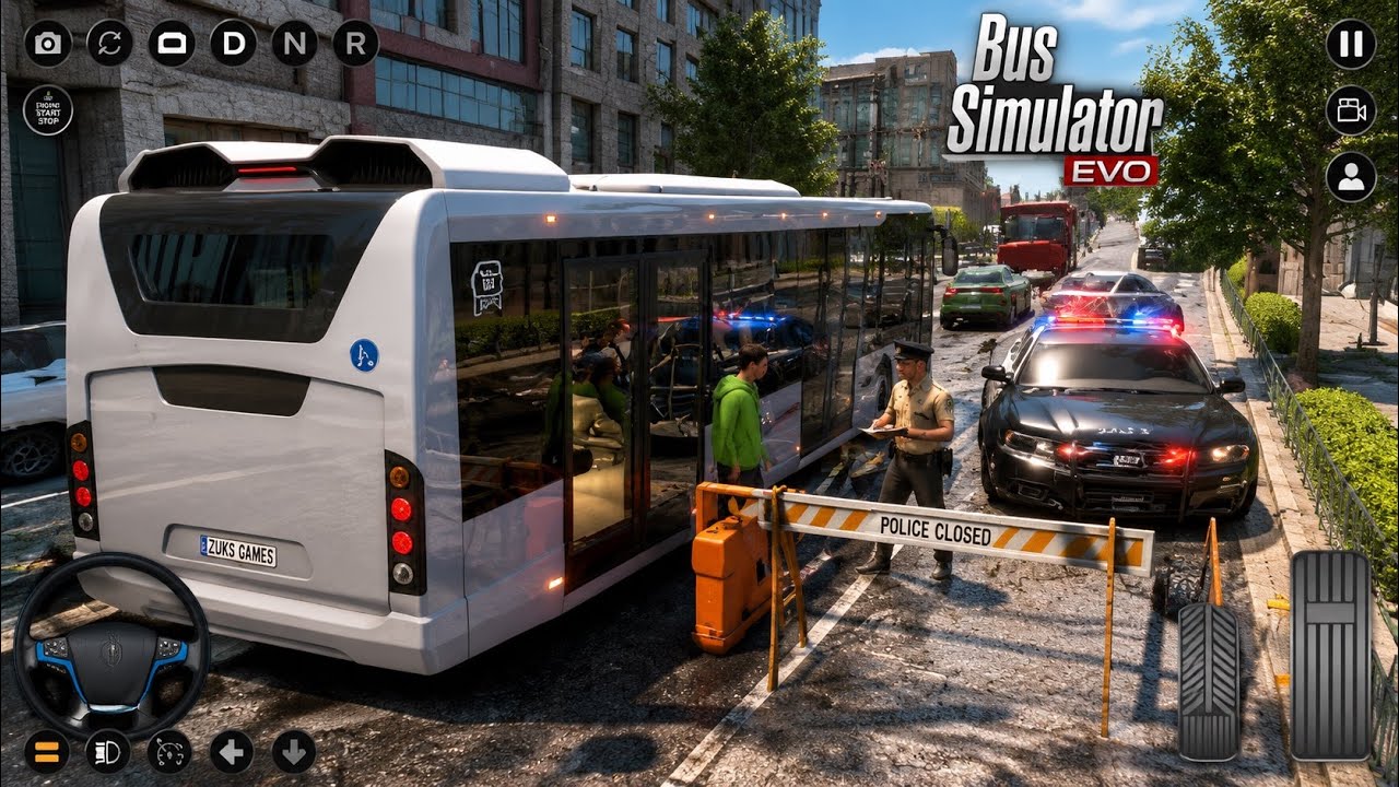 Europe Bus Accident 🚍👮 Bus Simulator Multiplayer Ultimate Bus Wheel games Android- Gameplay Off-road