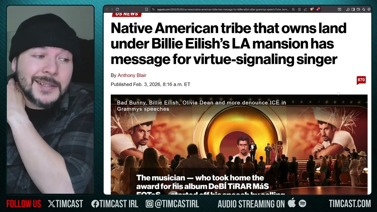 Billie Eilish F ICE Speech Just BACKFIRED IN HER FACE | Tim Pool
