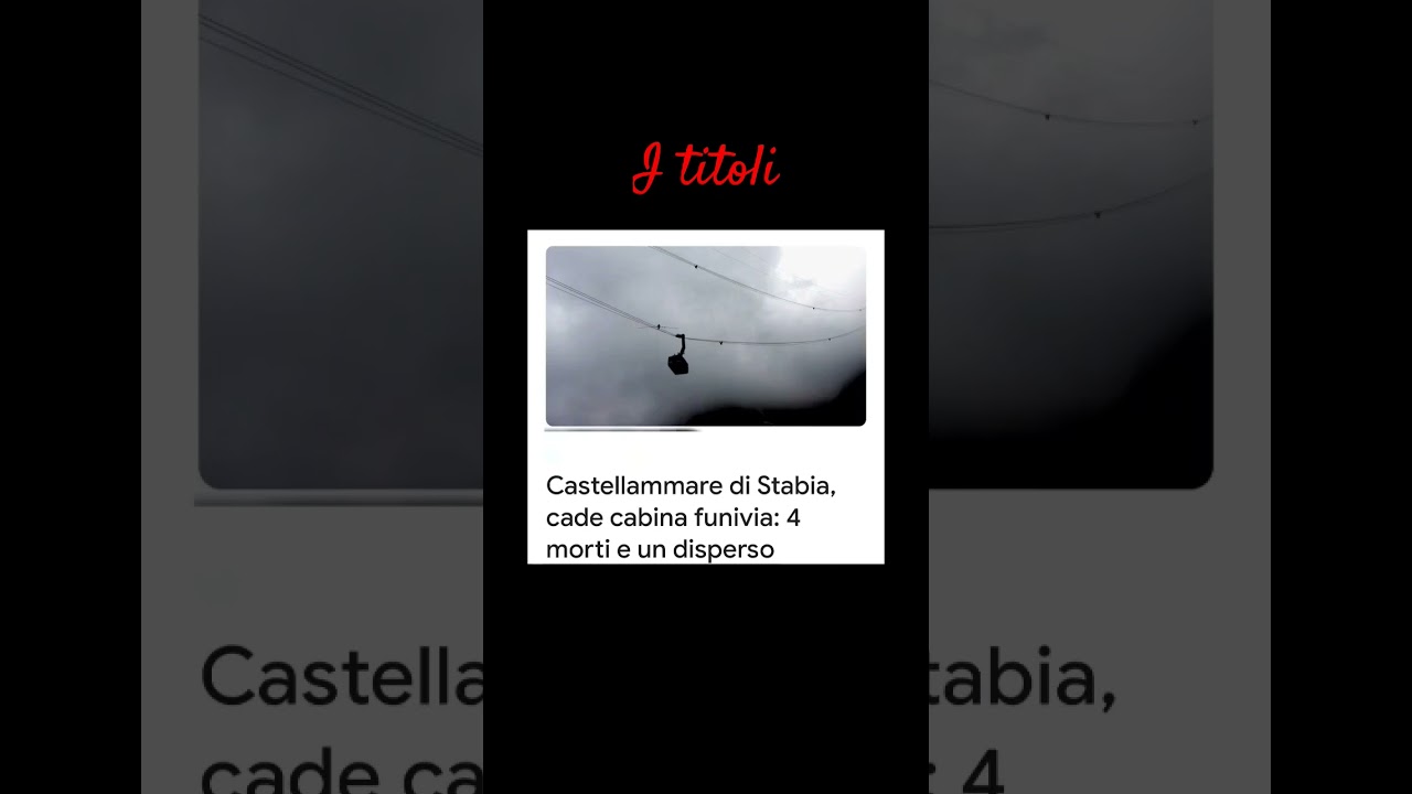 CADE CABINA FUNIVIA