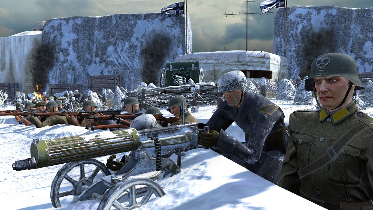 Snow Bunker MEGA-FORTRESS Under Siege! - Call to Arms: Gates of Hell Battle Simulator