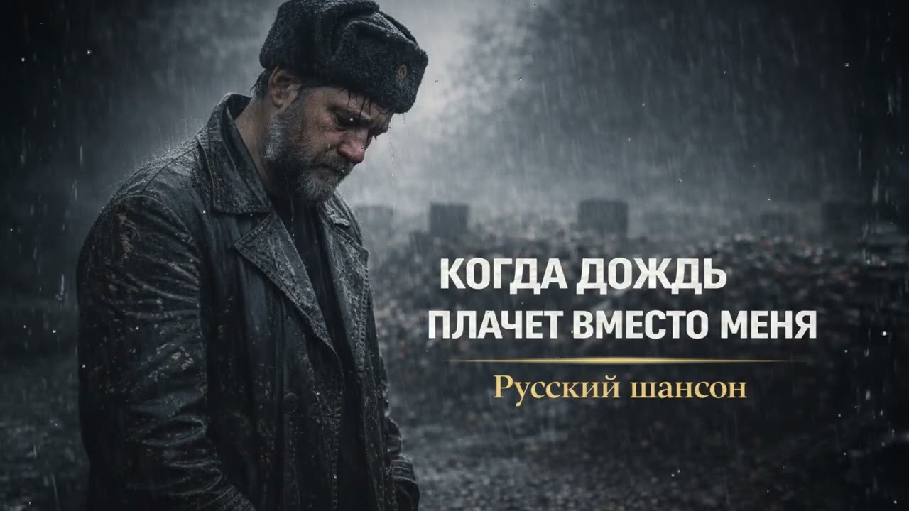 🌧️⚰️ Русский шансон для скорби – дождь на кладбище и прощание навсегда