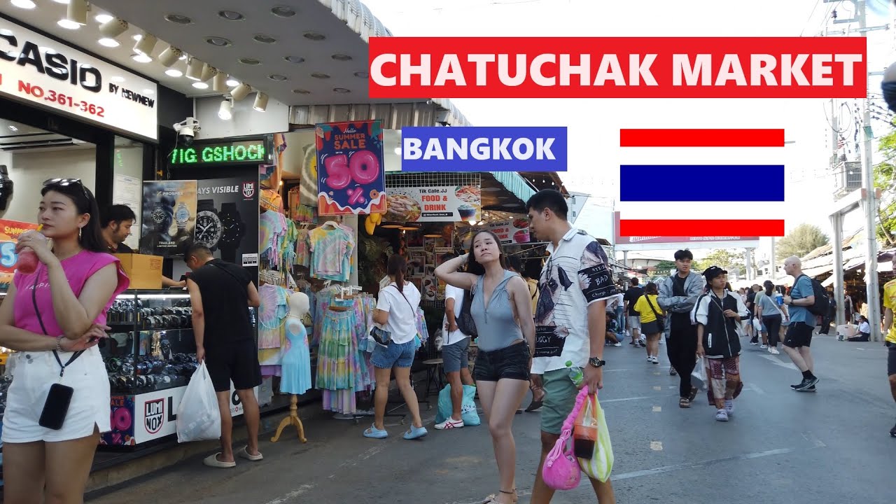 Bangkok Chatuchak Market | Thailand Walking Tour (4K)