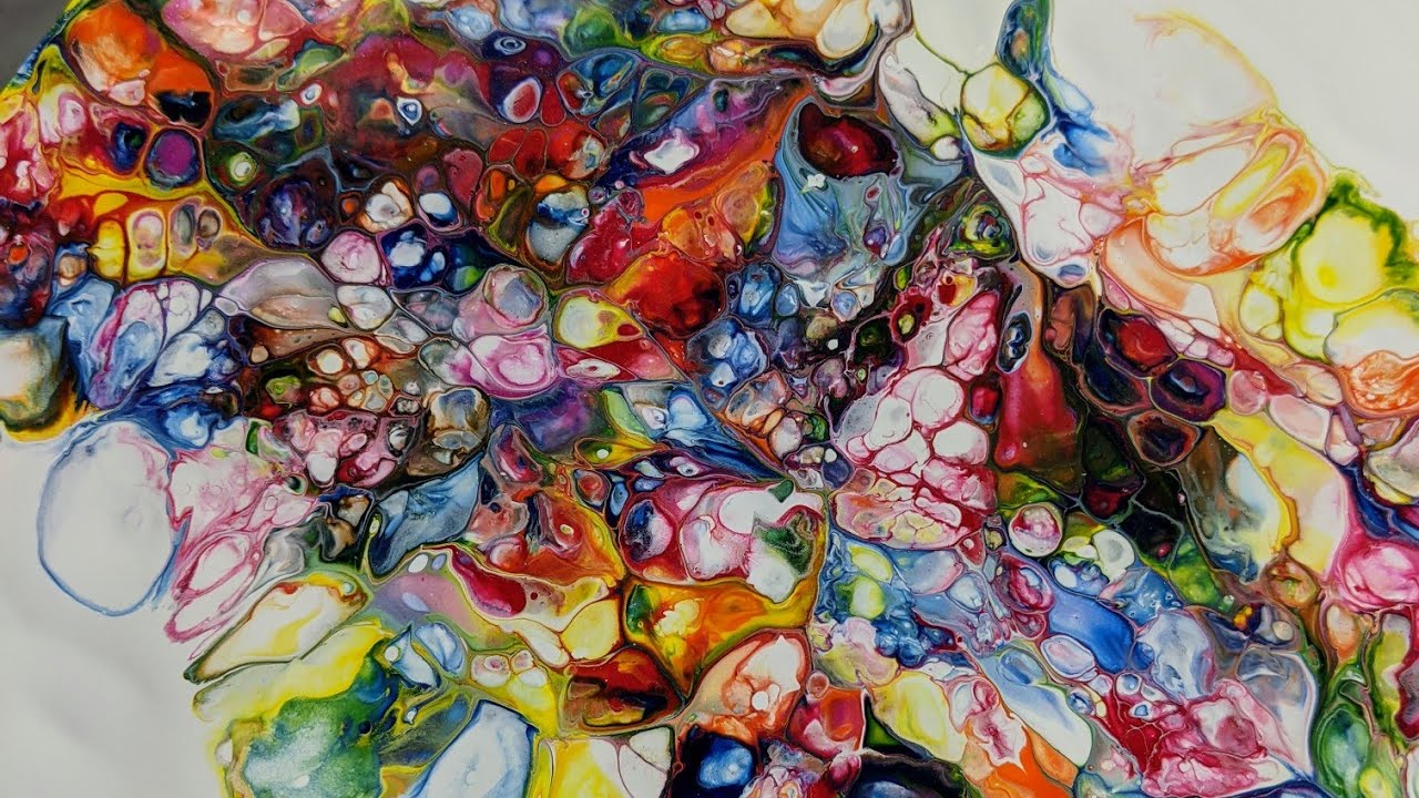 (838) NEW recipe plastic wrap acrylic pour