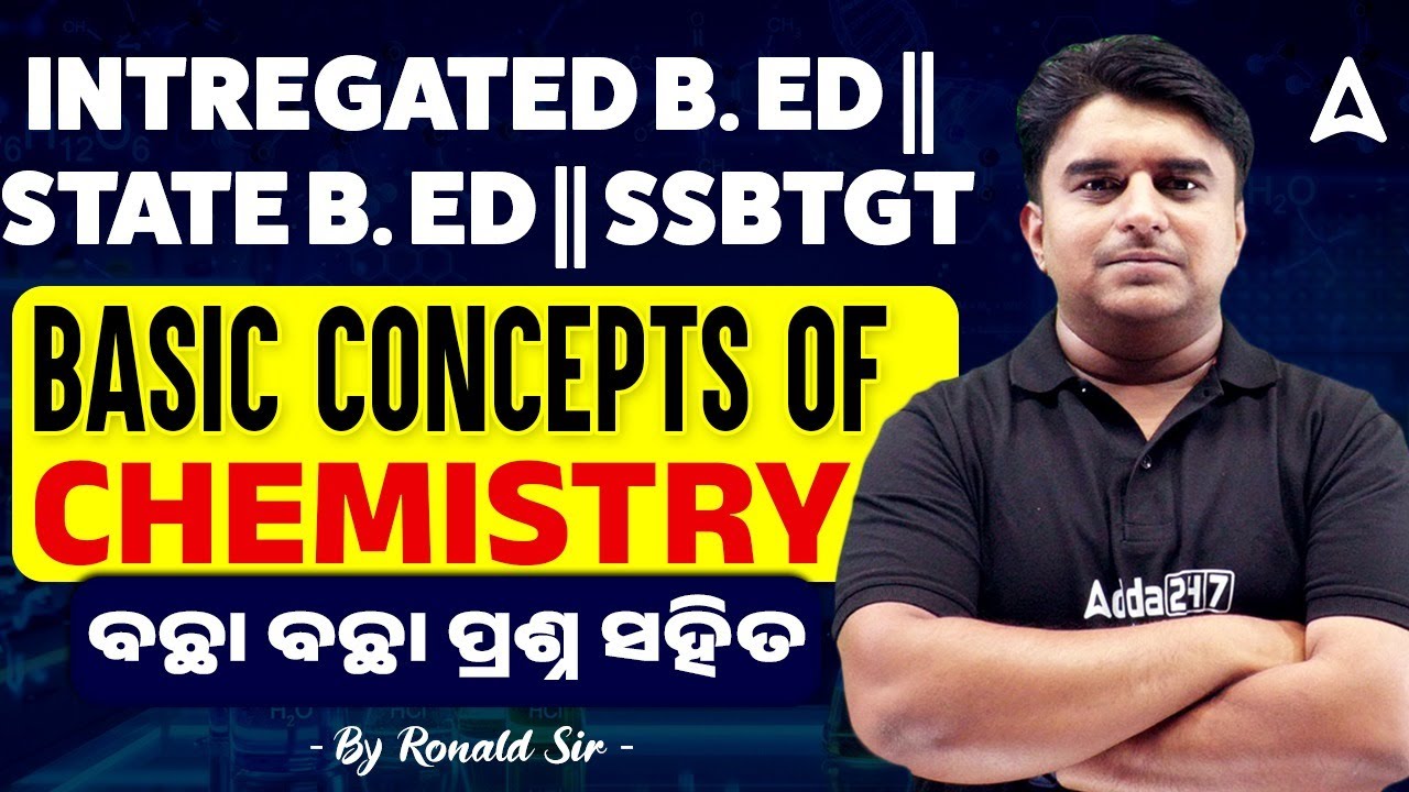 Intregated B.ed, State B.ed, SSB TGT Classes 2026 | Basic Concepts of Chemistry by Ronald Sir