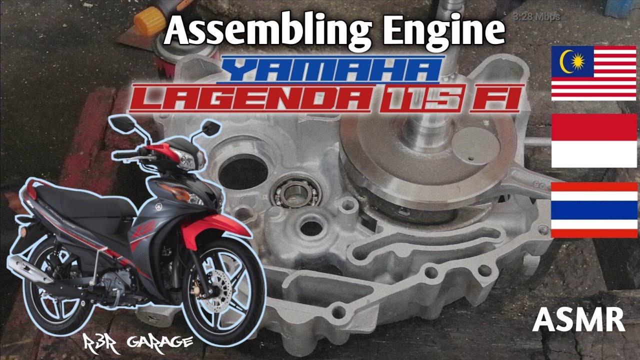 acah acah ASMR | Assembling Engine YAMAHA lagenda 115 fi