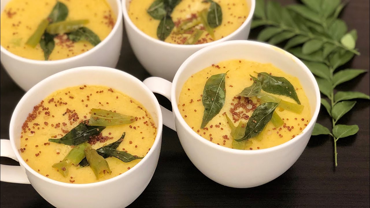 Mug Dhokla Recipe -in Just 2 Min | Instant Dhokla Recipe |  Dhokla In Microwave | Khaman Dhokla