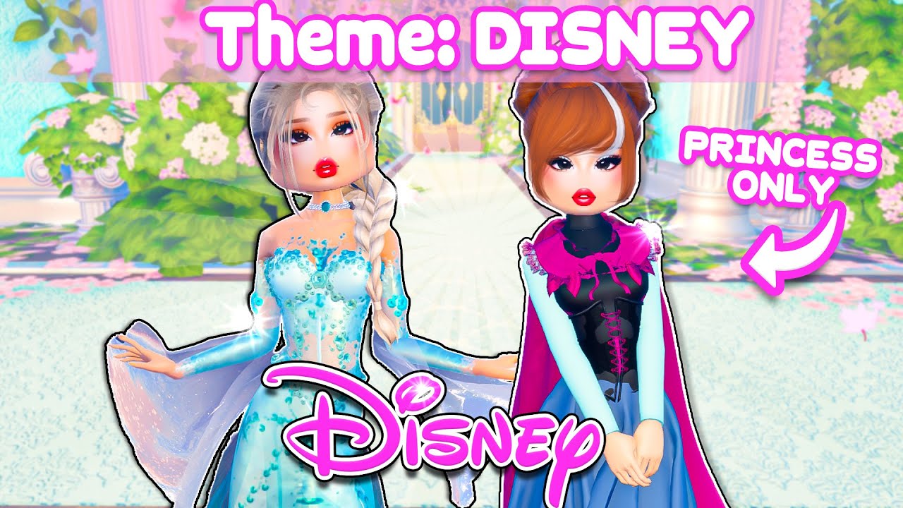 Iconic DISNEY PRINCESS DUOS with my SISTER In Dress to Impress...