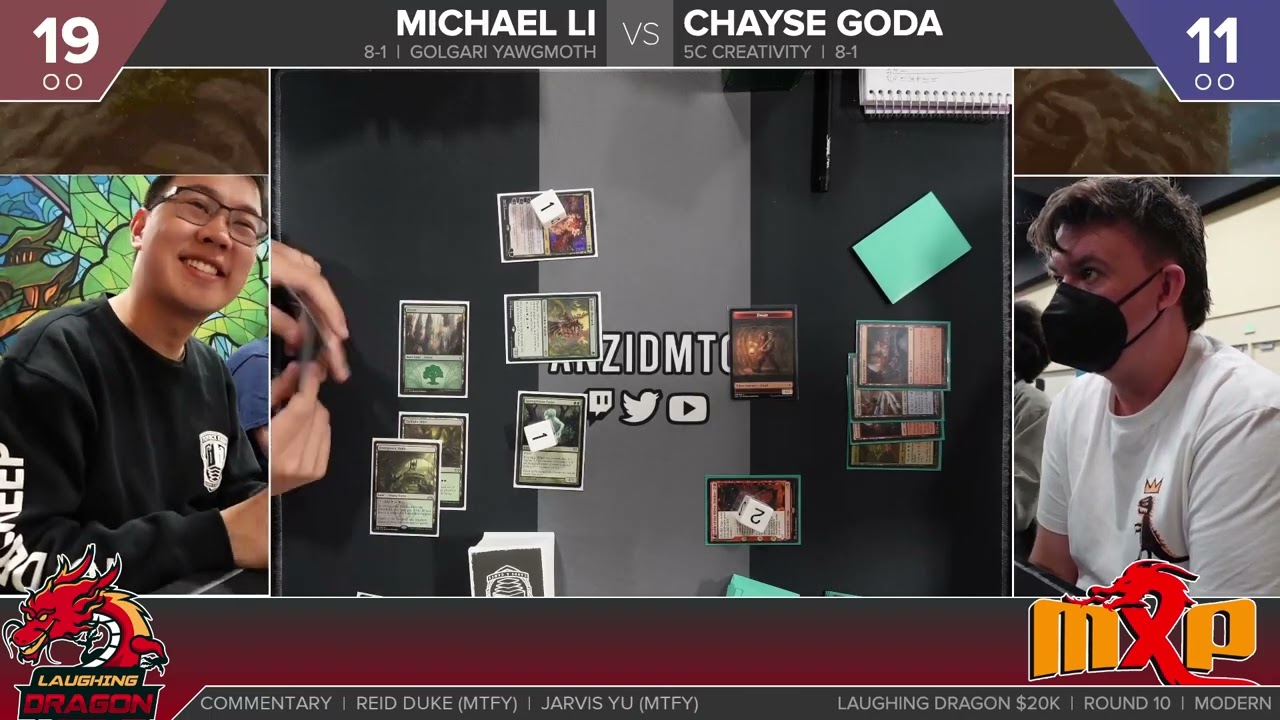 MTG Modern | Golgari Yawgmoth vs 5C Creativity | Laughing Dragon 20K Round 10