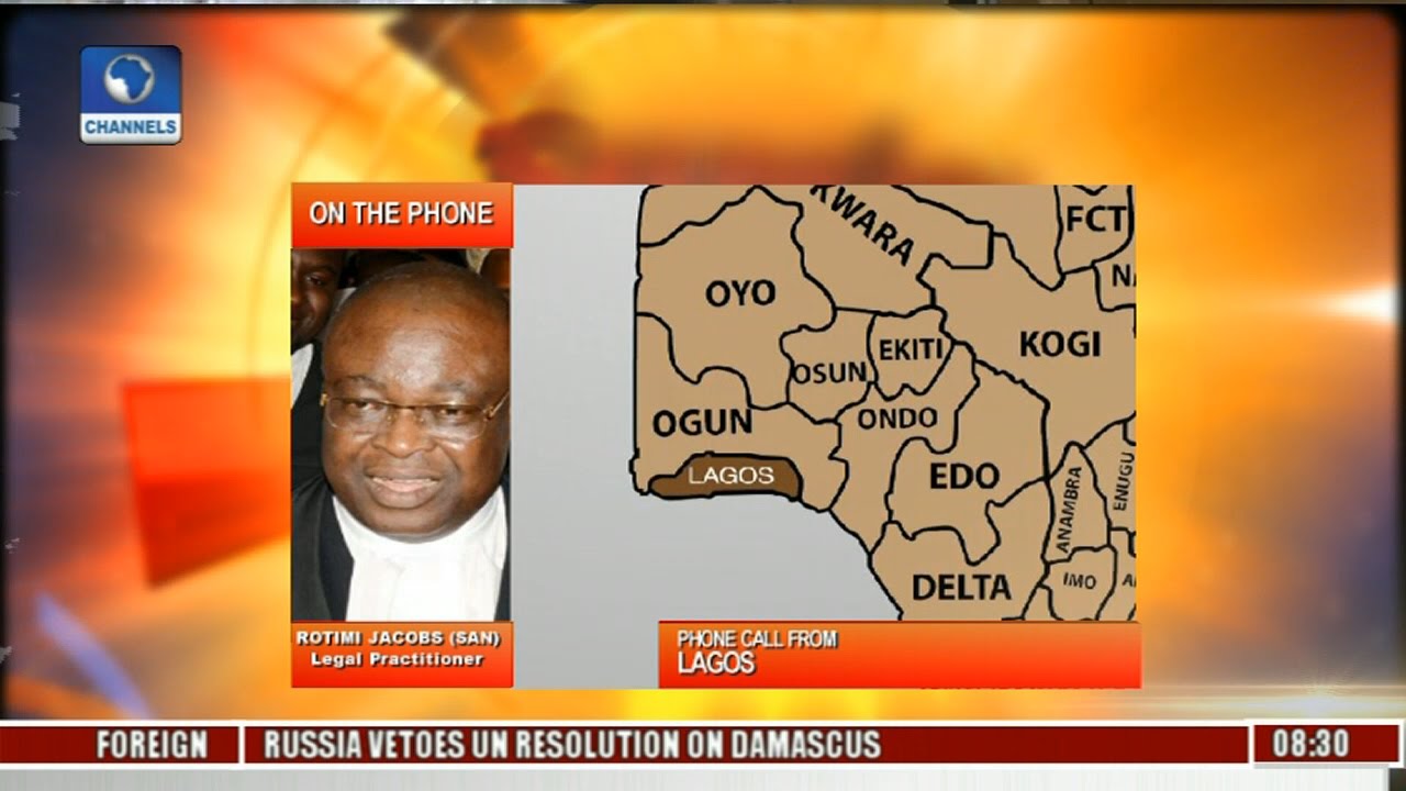 Rotimi Jacobs Speaks On FG's Anti-Corruption Drive