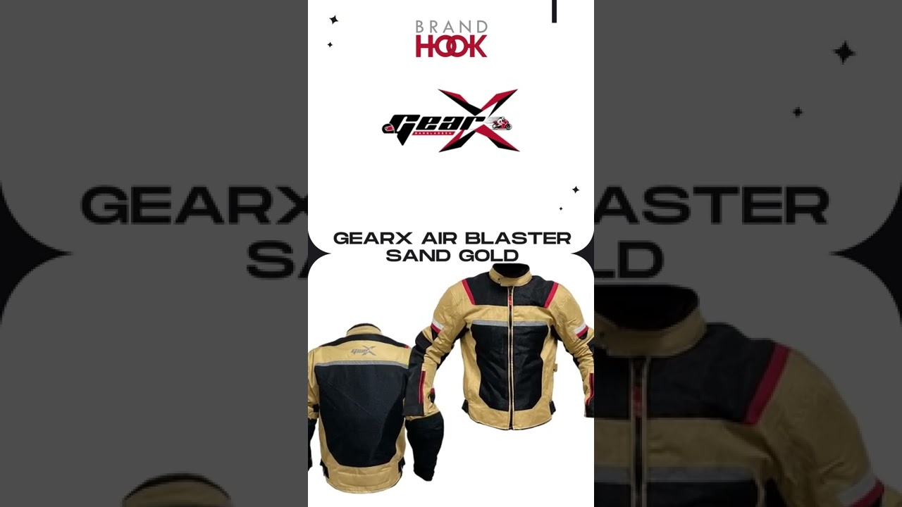 GearX Air Blaster Sand Gold Riding Jacket