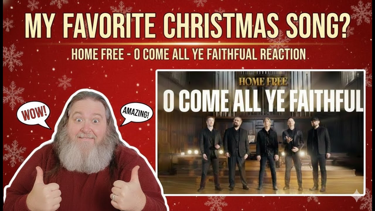 Home Free - O Come All Ye Faithful | Reakcje Big Papa D