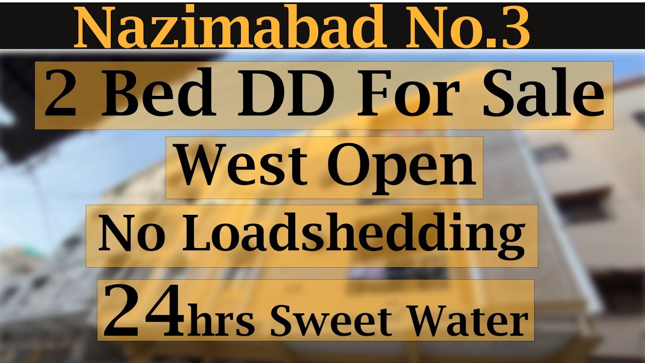 2BED DD FOR SALE | NAZIMABAD 3-F | UPPER GROUND | WEST OPEN | READY TO MOVE | #alwahabassociates