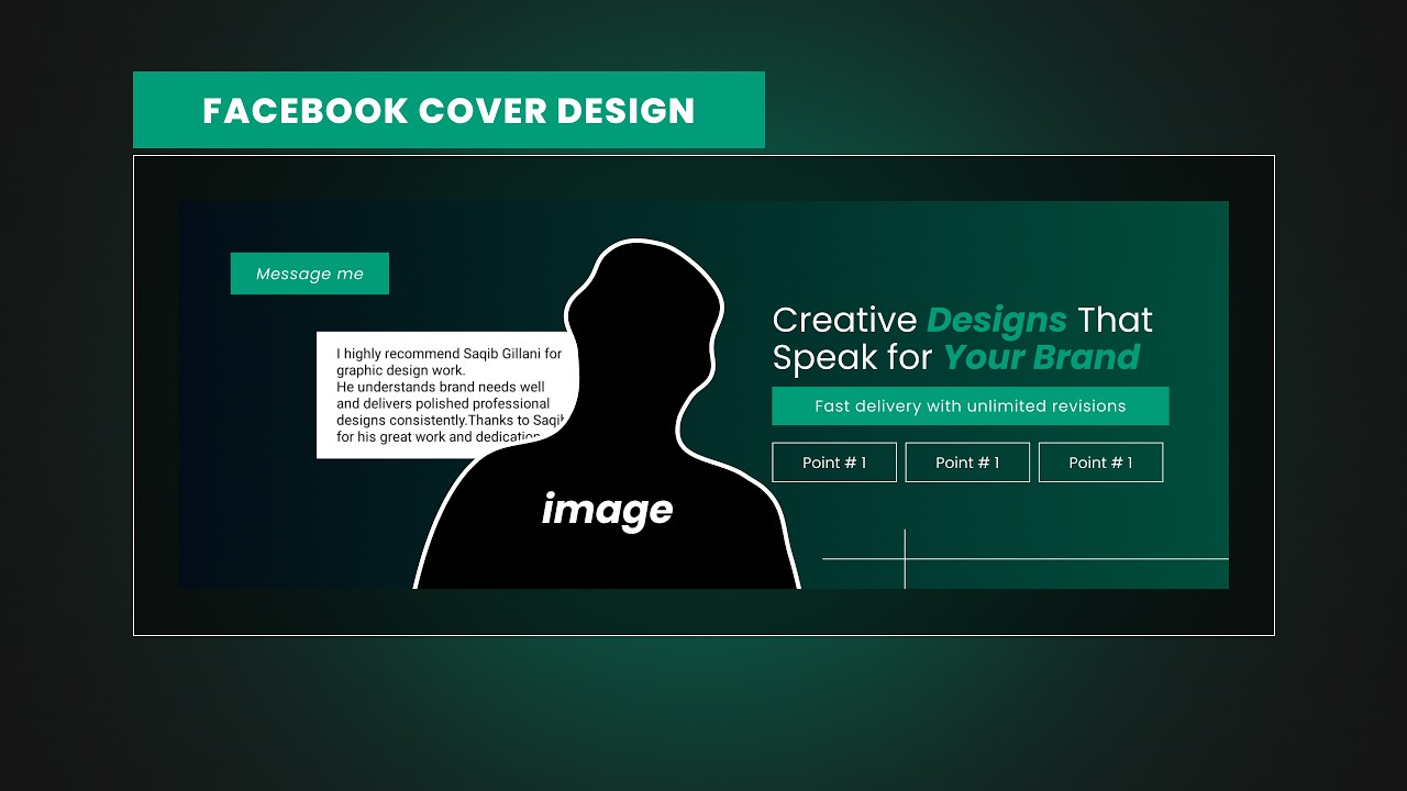 How to make facebook cover photo in figma | Facebook cover design