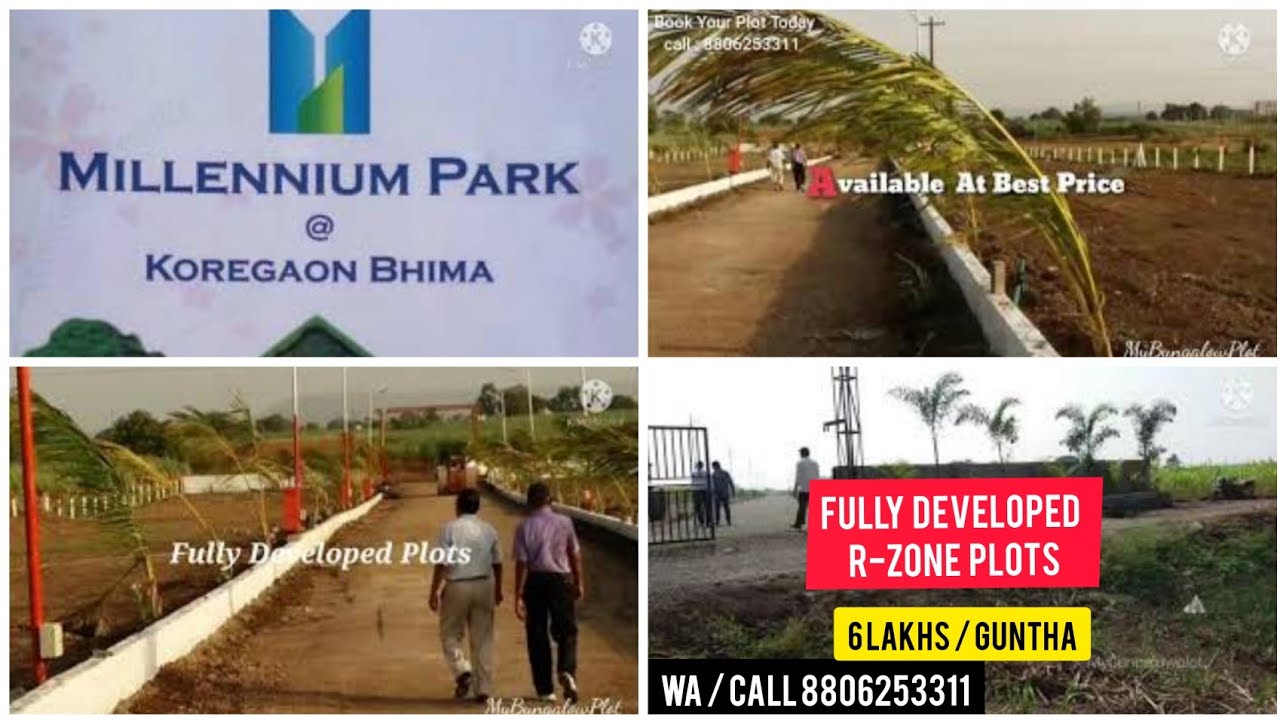 R ZONE Residential Plots In Pune For Sale |Millennium Park PHASE 4 |Clear Title Low Cost Plot #short