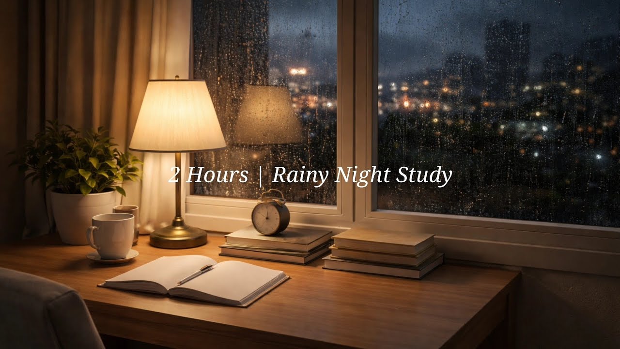 Study ASMR | Soft Rain Sounds | 2 Hours