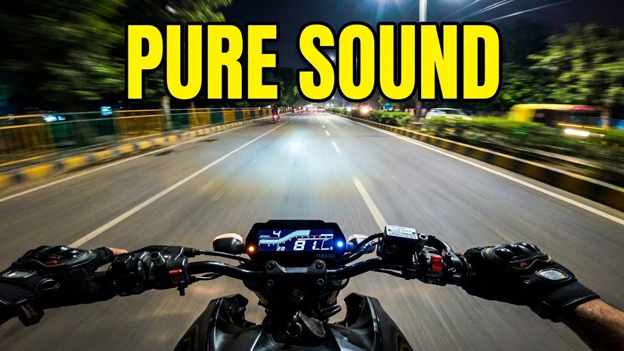 POV Yamaha Mt15 V2 Night Ride (Pure sound no music)