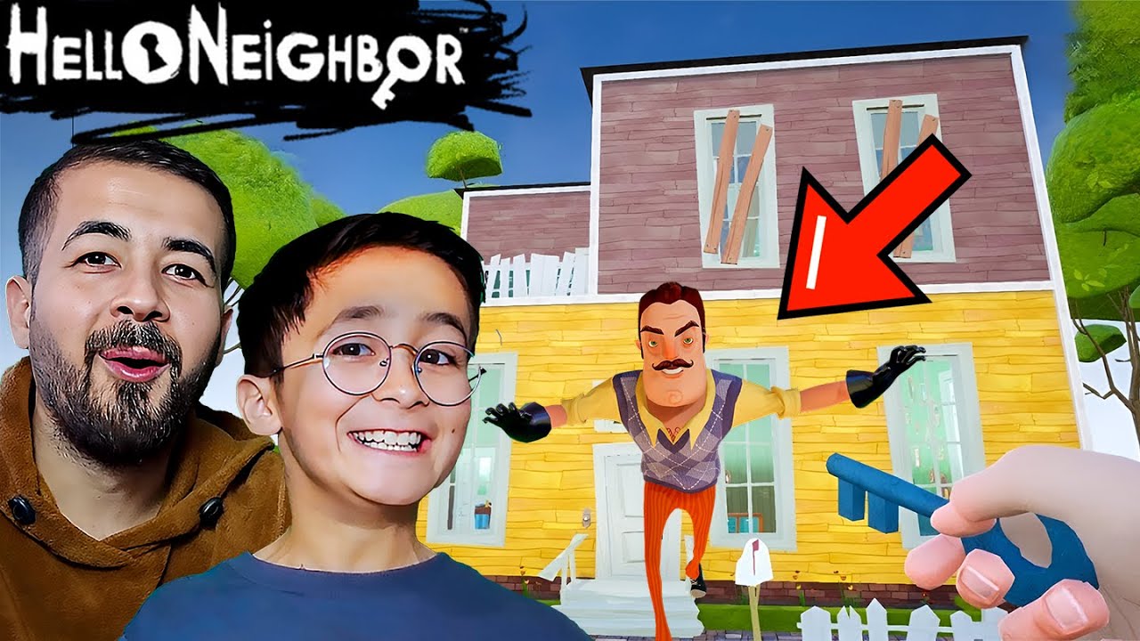 BIYIKLININ YENİ MİNİ EVİNDEN KAÇIŞ 🤫 | HELLO NEİGHBOR MOD