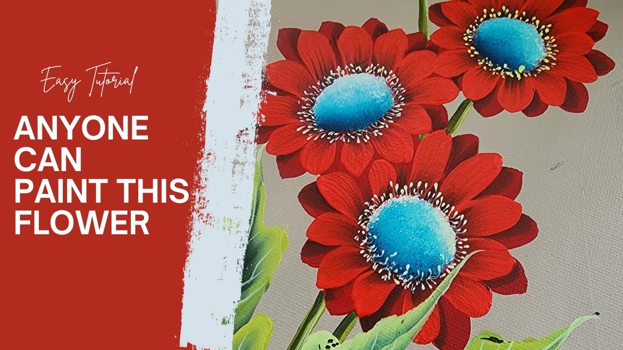 ATTENTION BEGINNERS! 🤩 Looks Advanced But This Stunning Acrylic Painting Is Way Easier Than It Looks