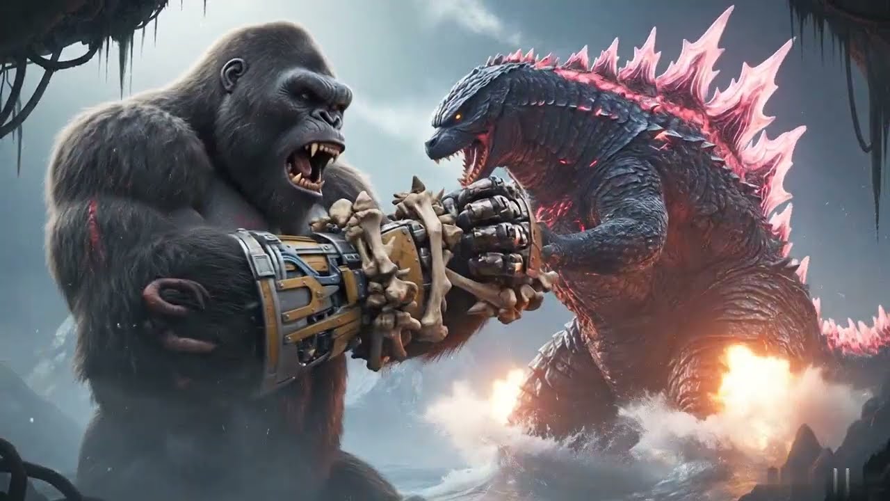 King Kong & Godzilla Vs Skar King & Shimo: Epic Titan Battle