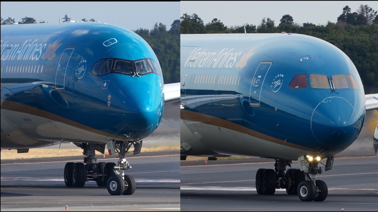 Vietnam Airlines A359 B78X Landing at Narita 34R | A350-900 | 787-10 | NRT/RJAA | VN-A889 | VN-A879