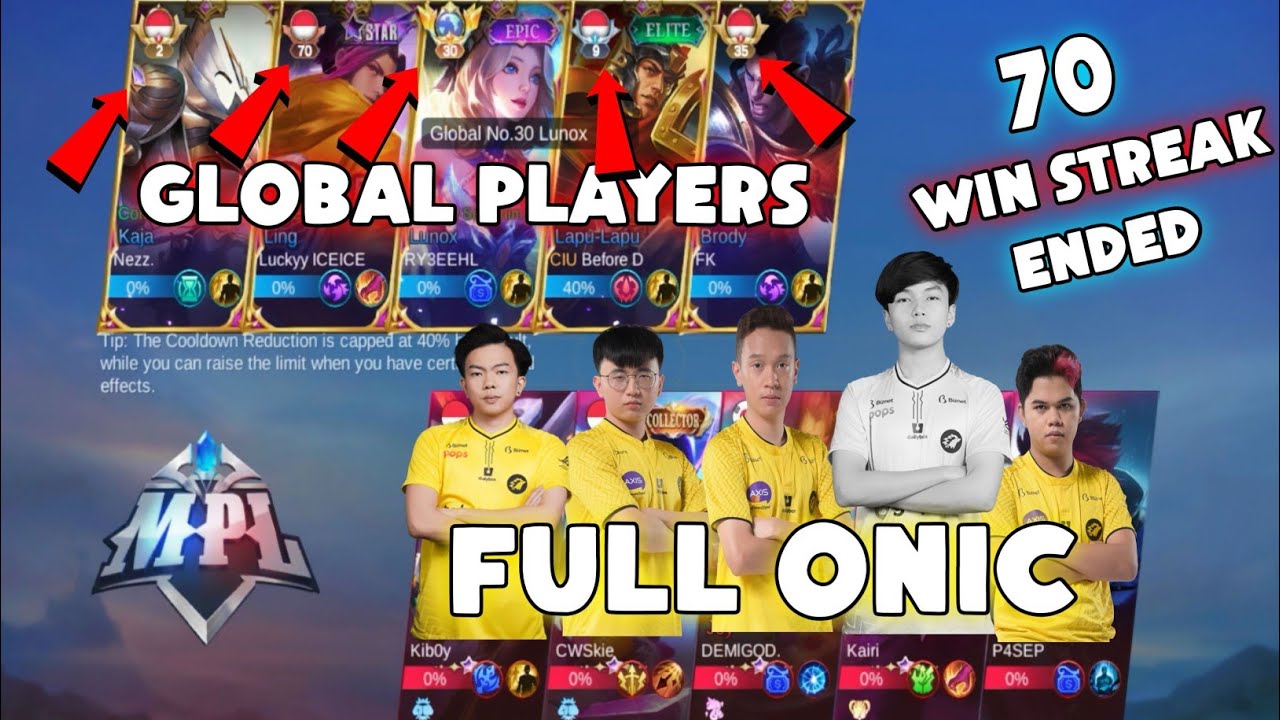 This 🇮🇩 Team ENDED ONIC Kairi 70 WIN STREAK..😳