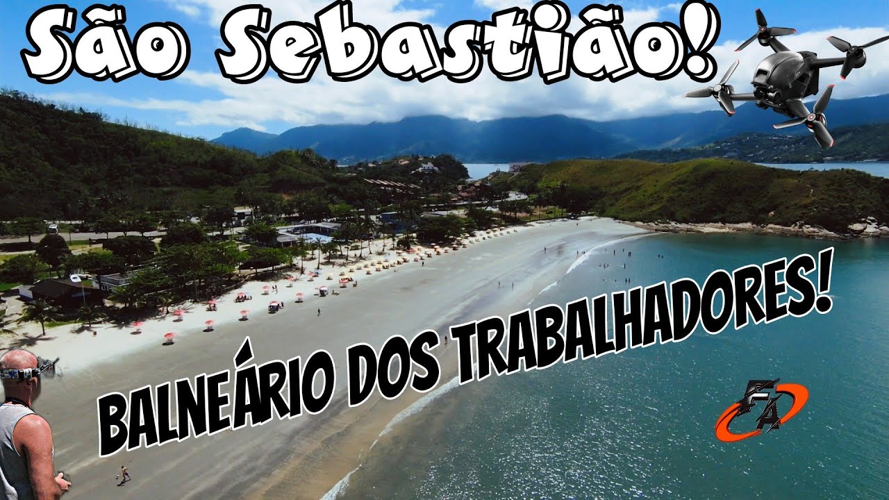 Drone em São Sebastião//Balneário dos trabalhadores//Praia grande!