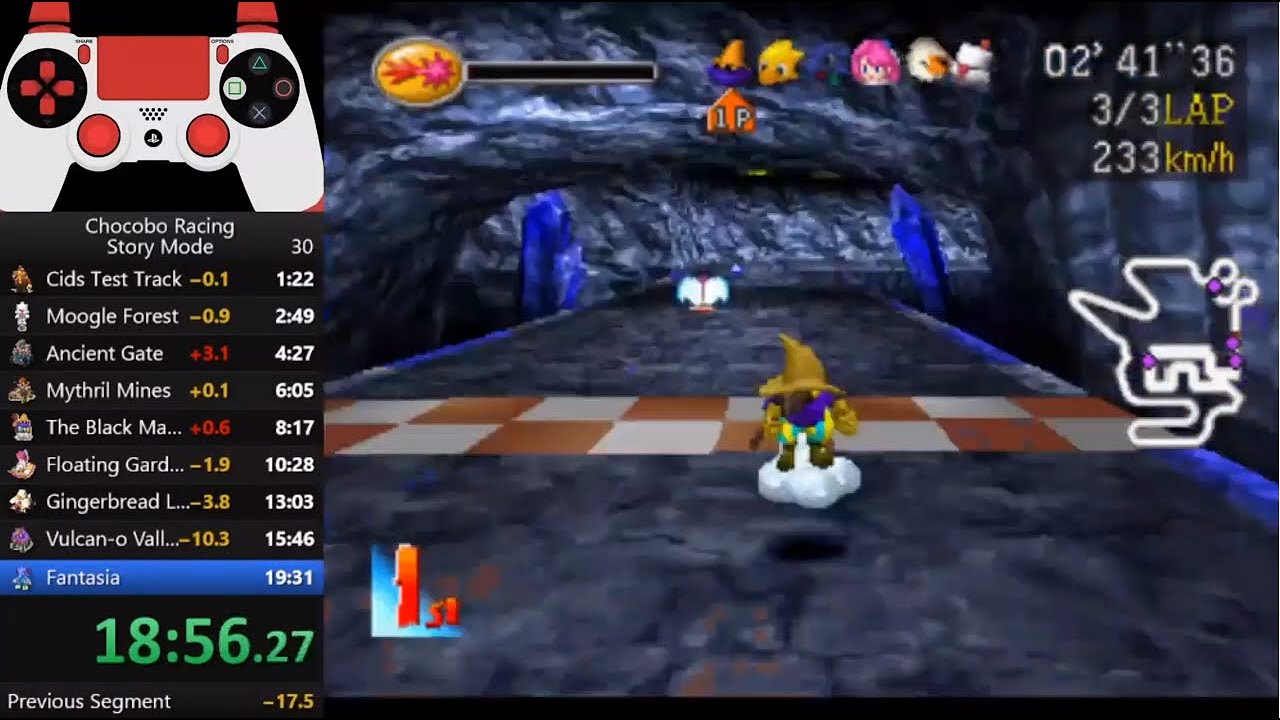 Chocobo Racing - Story Mode speedrun in 18:57