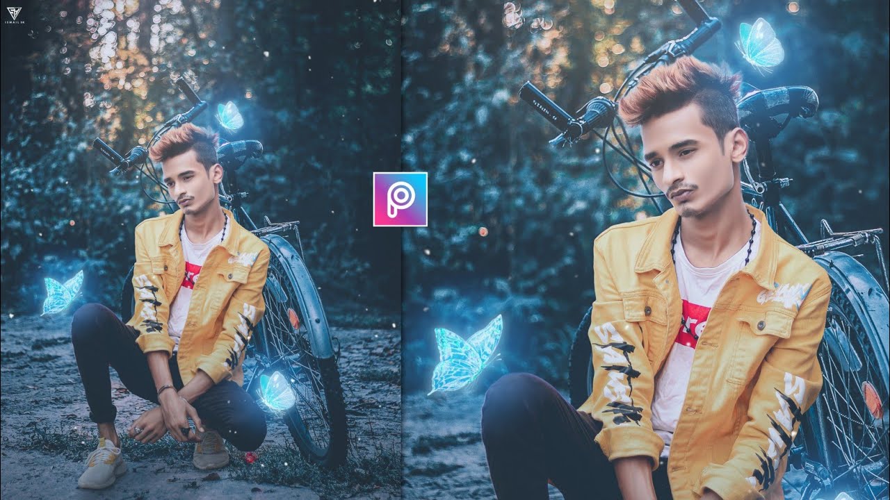 Glowing Butterfly Creative Photo Editing | PicsArt Editing Tutorial