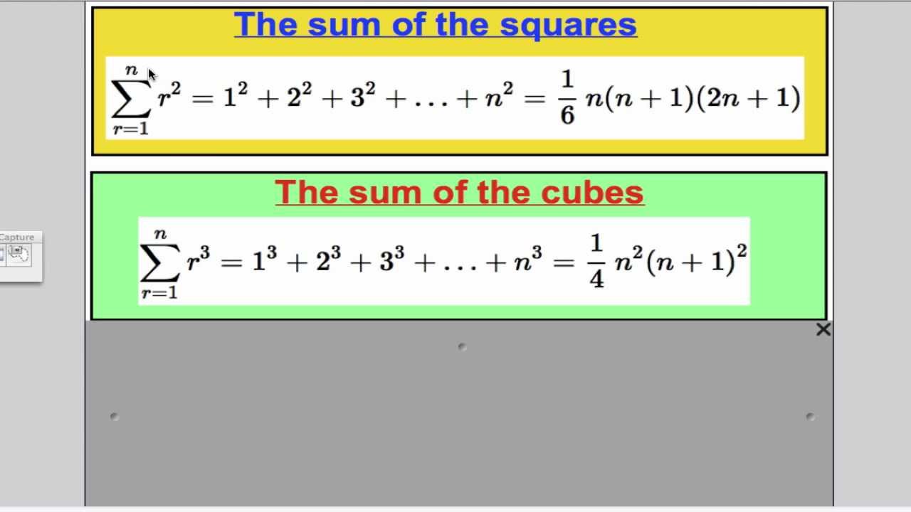 Series & Sigma notation (2) FP1 Edexcel A-Level
