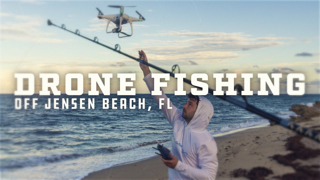 DRONE FISHING for BIG SHARKS with CUSTOM RODS | Mud Hole TV: Drone Fishing Off of Jensen Beach, FL
