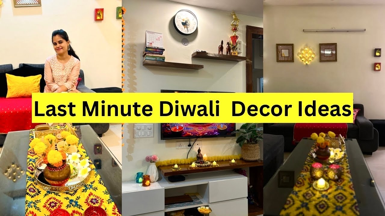 Last minute Diwali Decor Idea|| Easy Diwali decoration Ideas 