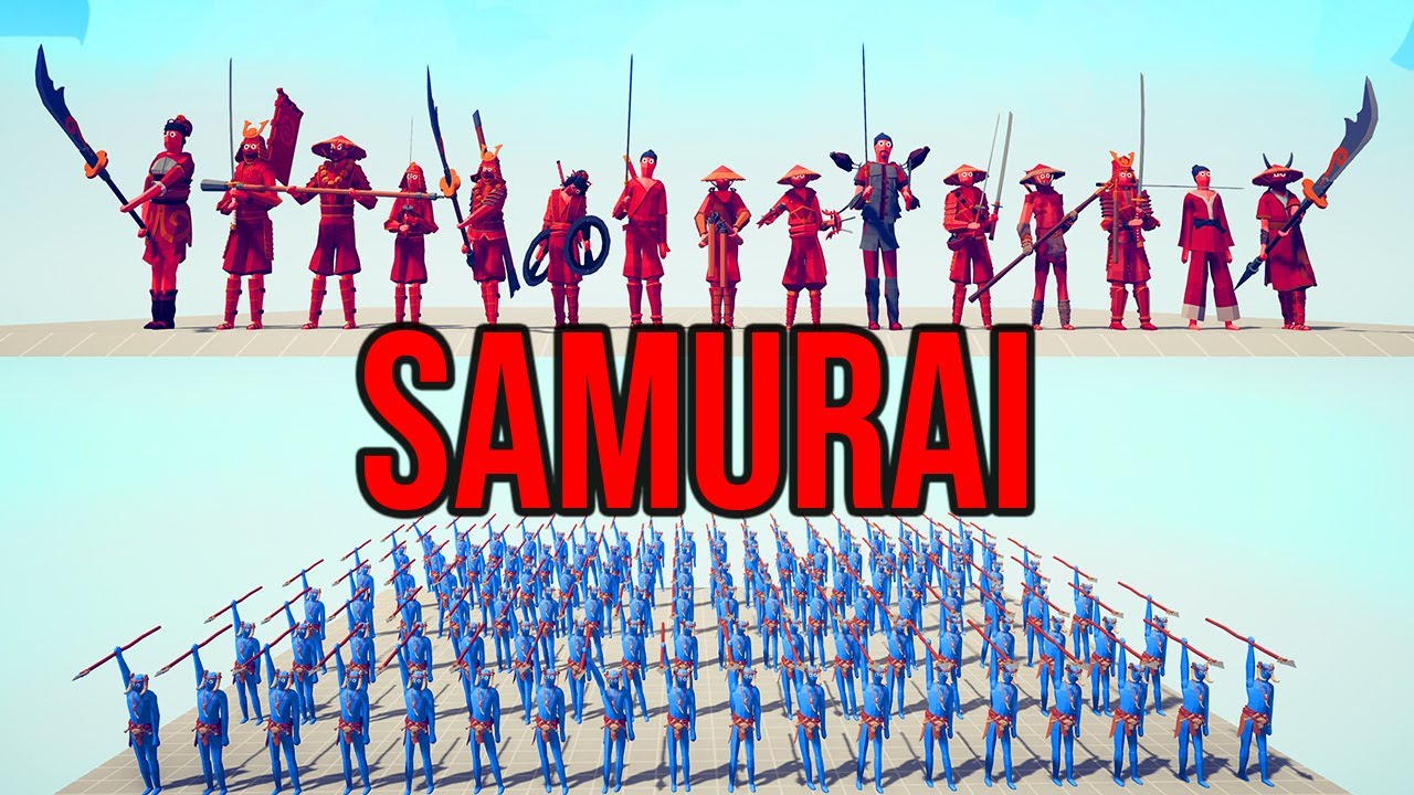 ALL SAMURAI vs 100x RANGED UNITS Part 1 | TABS - Totally Accurate Battle Simulator