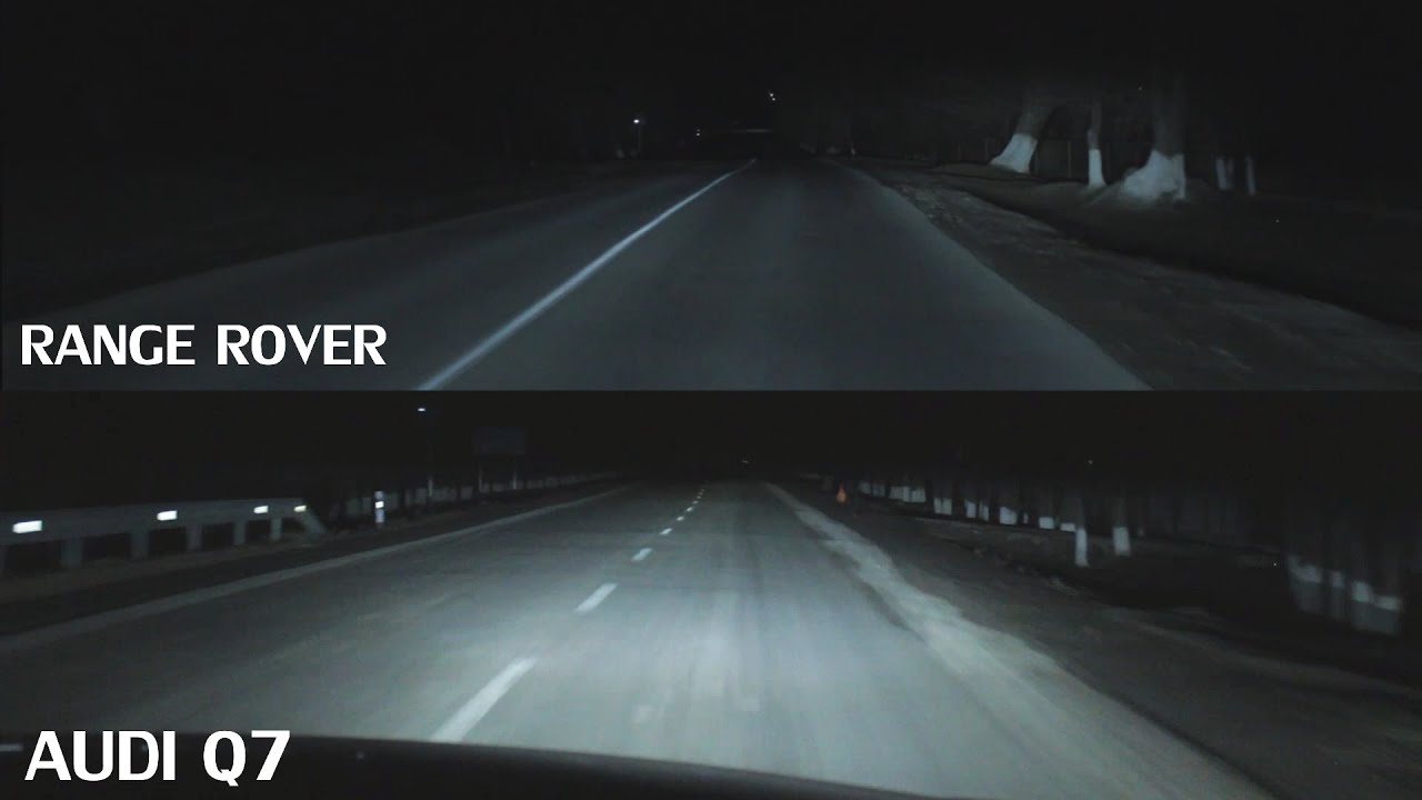 Сравнение освещения MTF LIGHT LASER JET,  VS   MATRIX RANGE ROVER 2020