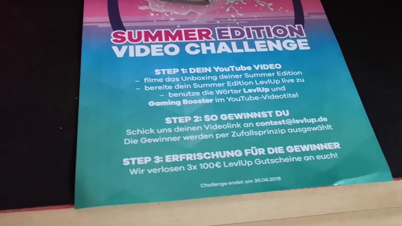 Unboxing LevlUp Summer Edition / Gaming Booster
