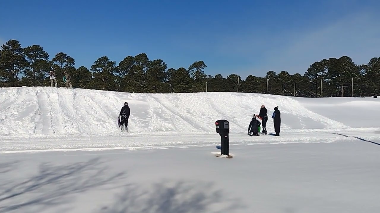 Golf course now a sled resort 