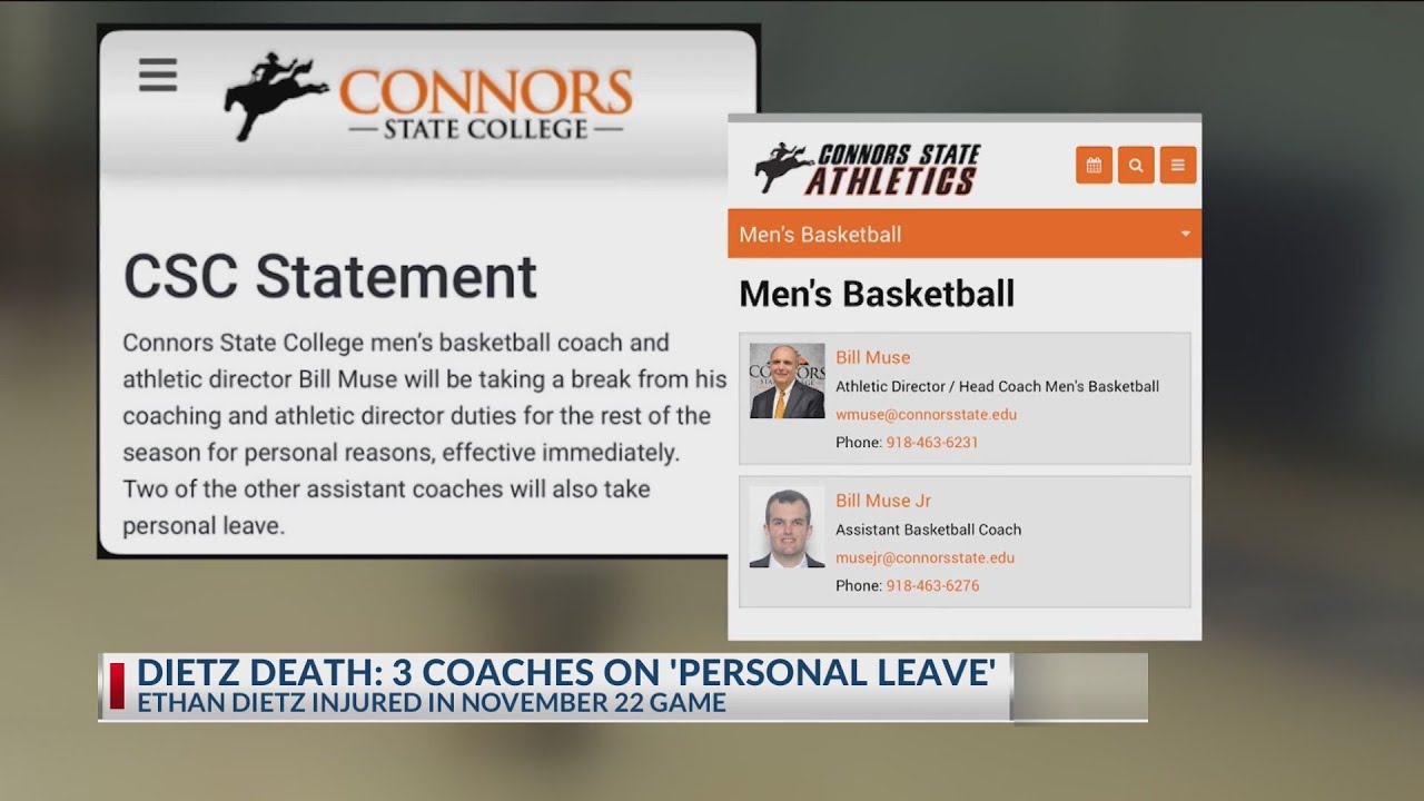 3 coaches on 'personal leave' after Oklahoma college basketball players death