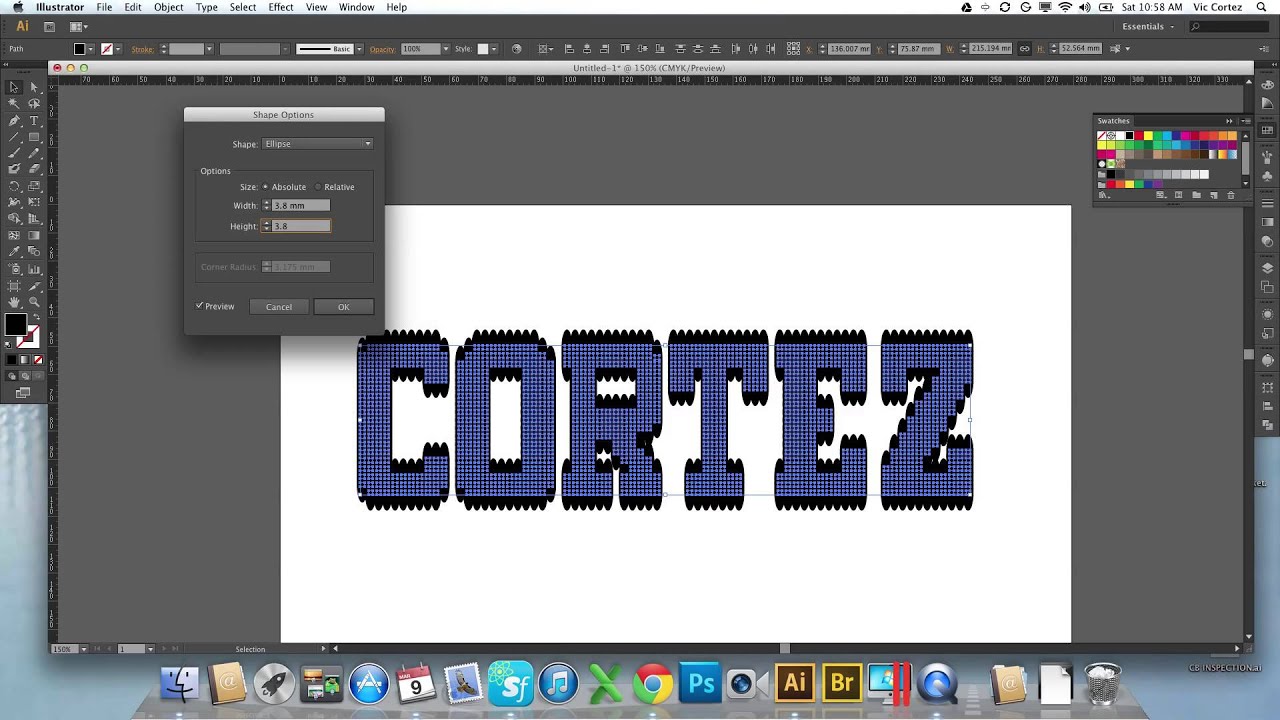 RHINESTONE TEMPLATE IN ILLUSTRATOR