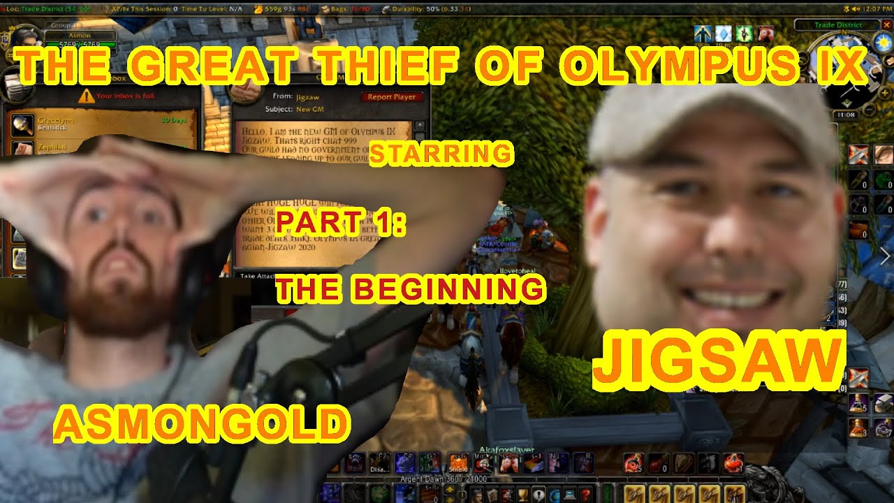 THE GREAT THIEF OF OLYMPUS IX with Asmongold AND Jigsaw ( part 1 )