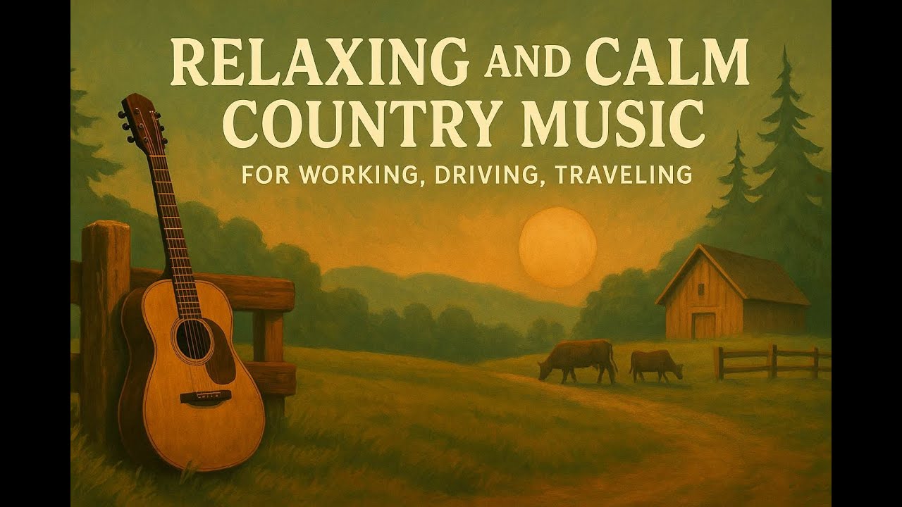 Relaxing and Calm Country Music for Working, Driving, Traveling