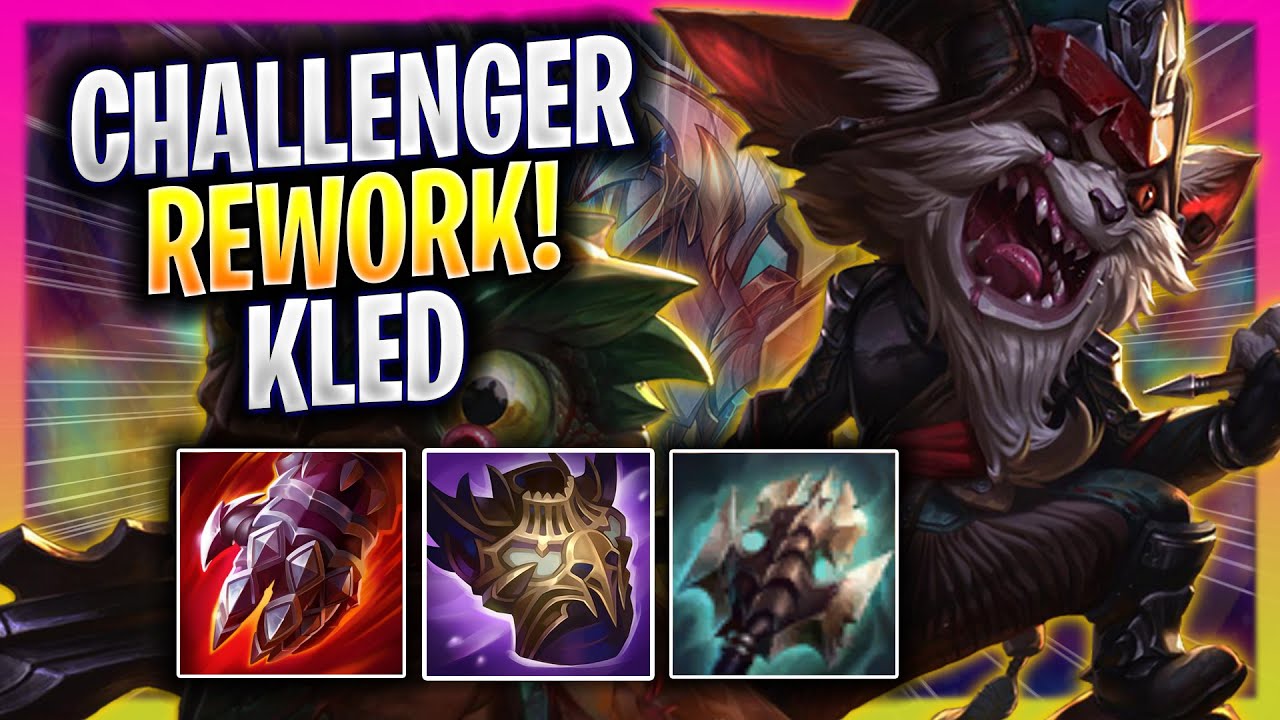 KOREAN CHALLENGER TRIES KLED WITH NEW REWORK! - Korean Challenger Plays Kled TOP vs Jax!