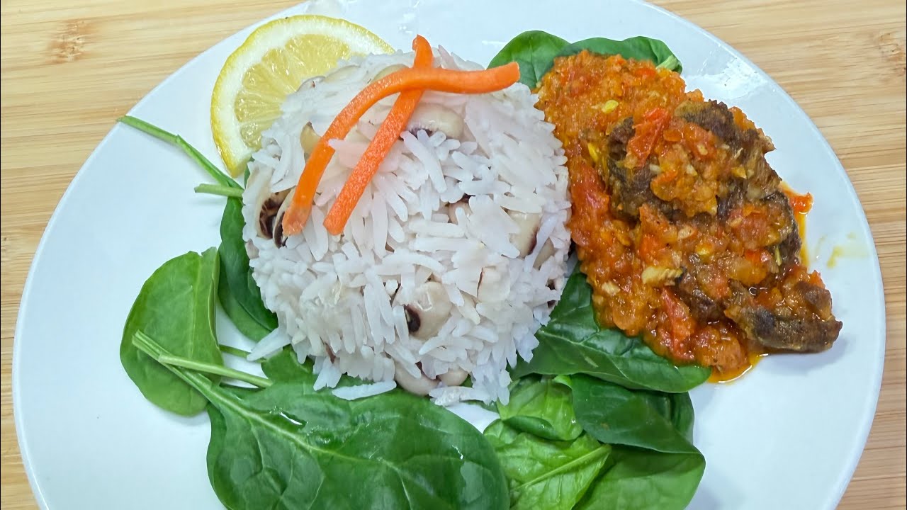 Starly Cooks is live! Rice and Beans with Goat meat stew 