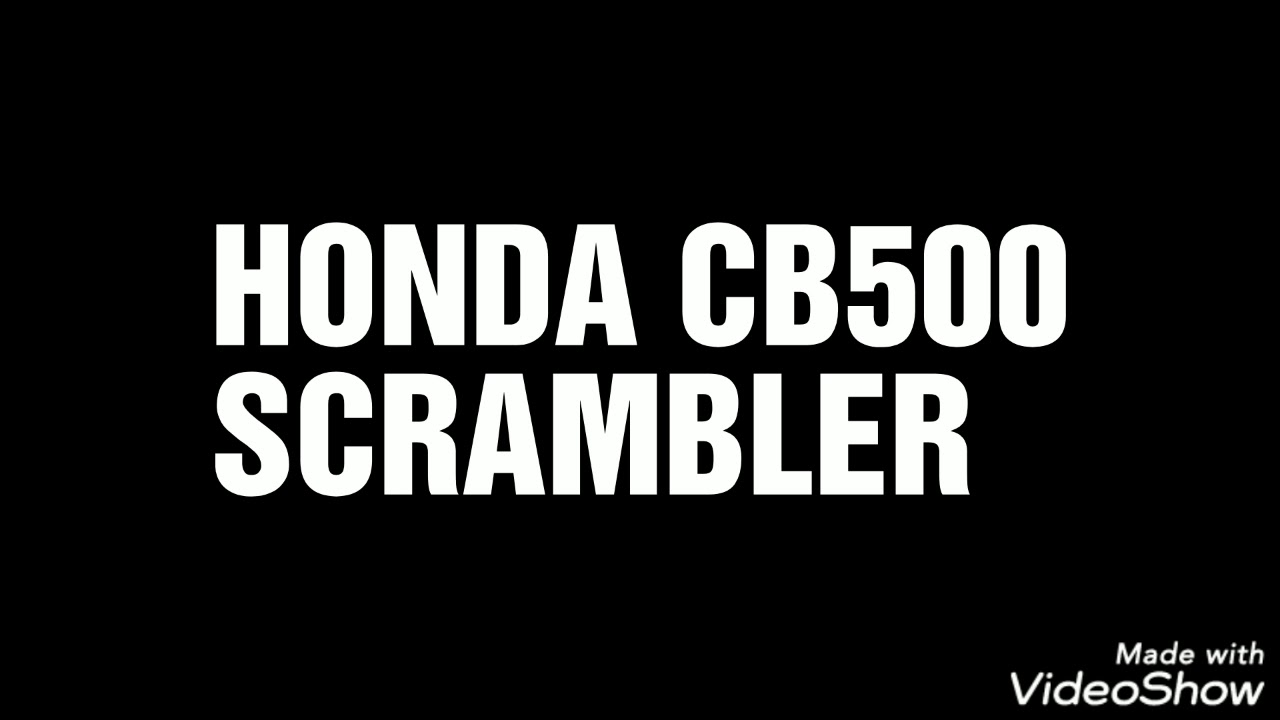 Honda CB500 Scrambler