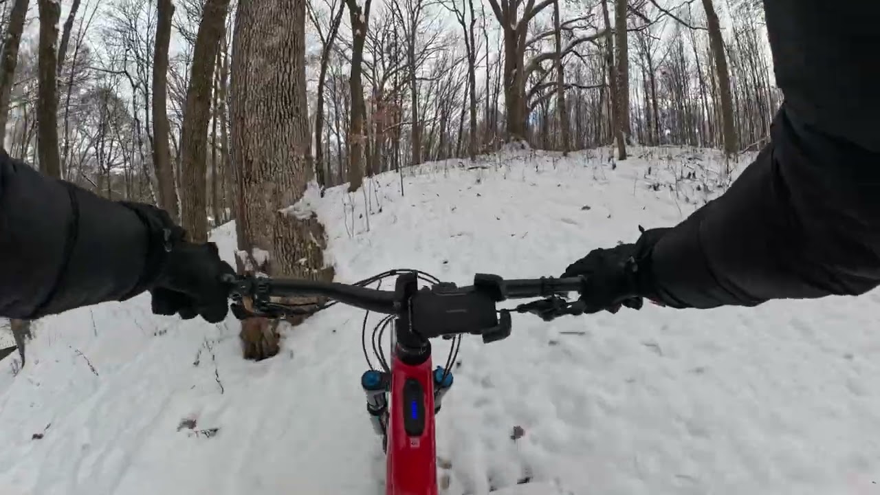 MTB Extreme- Deu Neve Na Trilha Hoje ⛄️ vamos ver o que acontece! 🫨😬