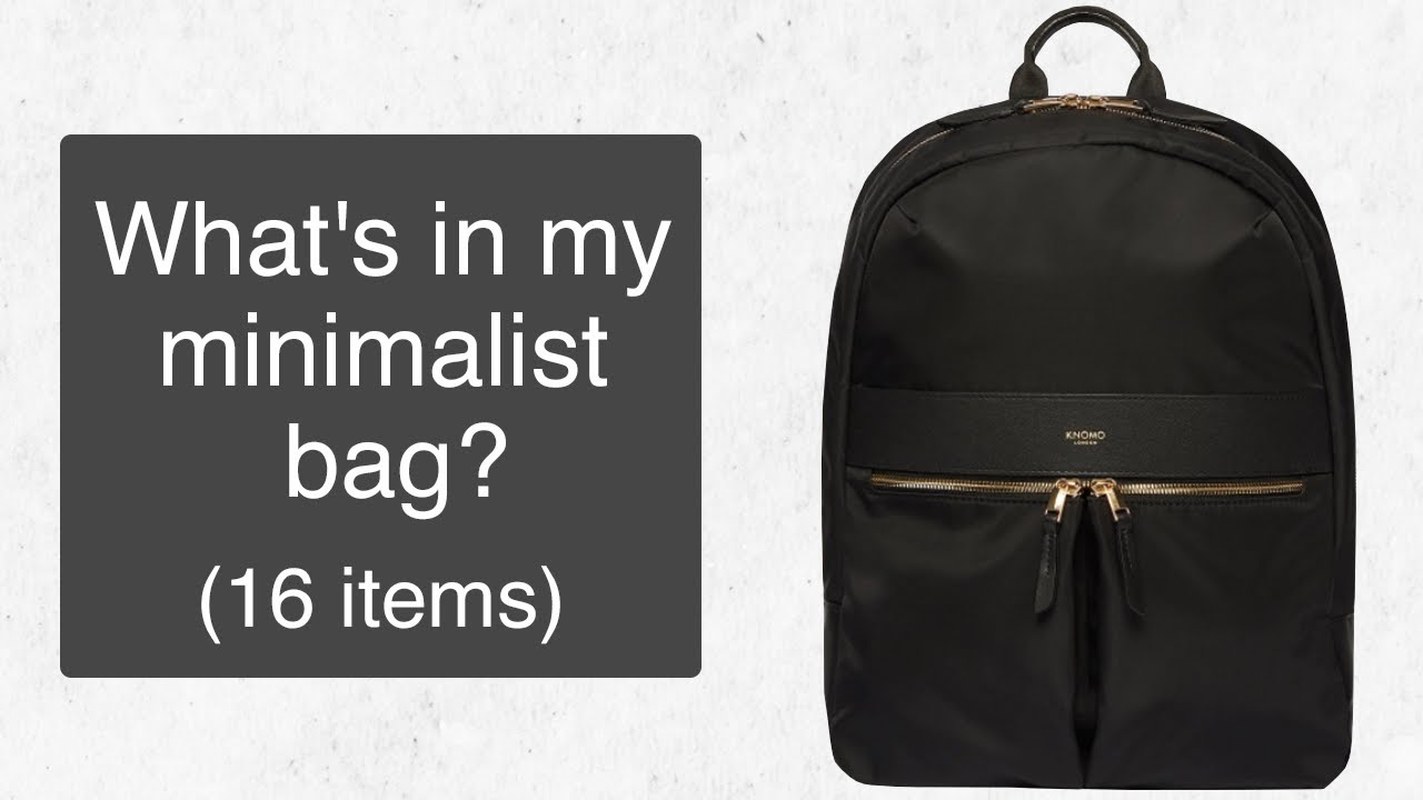 What's in my minimalist everyday bag (and coat pockets) - 16 items || Minimalism for beginners