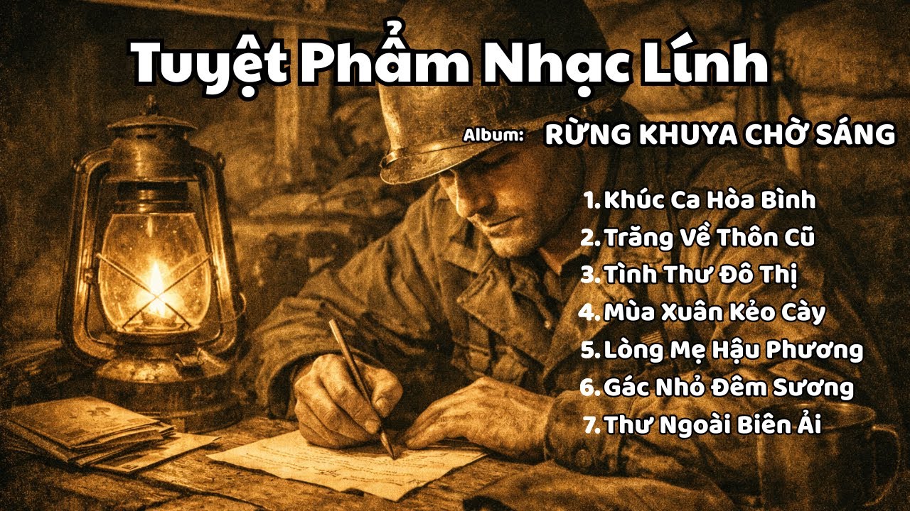 Full Album: RỪNG KHUYA CHỜ SÁNG - TÌNH KHÚC VÀNG | Nhạc Lính & Quê Hương Bolero Bất Hủ (Giọng Nam )