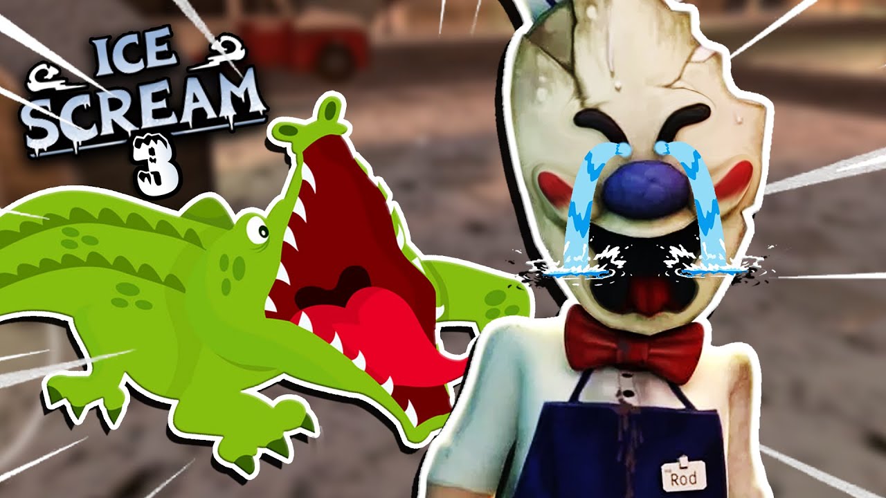 🐊 KROKODYL ZJADŁ RODA NA KOLACJĘ? | Ice Scream 3 🐊