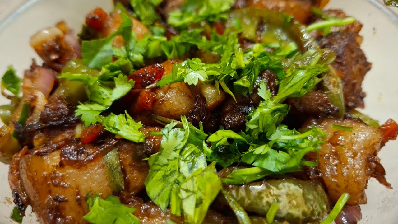 North East Juicey Pork Dry Fry Recipe || One of the Best Starter 