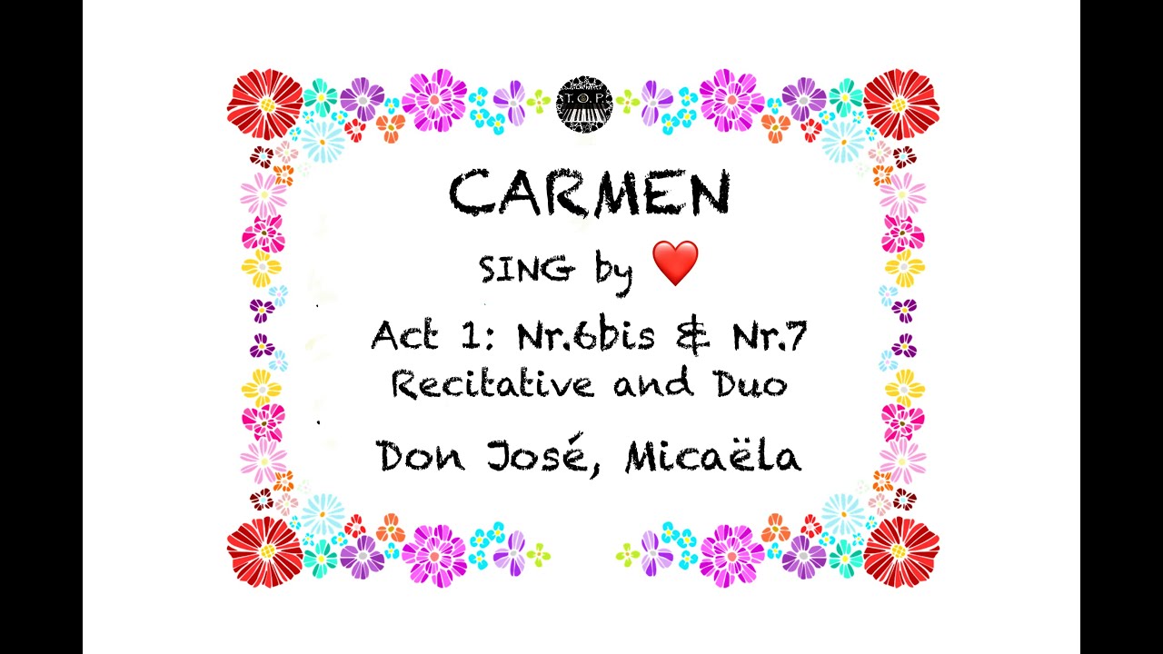 Carmen: Act 1 Nr 6bis & 7 | Duo DonJose & Micaela in TEMPO | Piano Accompaniment | The Opera Pianist